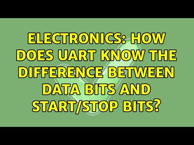 Electronics: How does UART know the difference between data bits and start/stop bits?