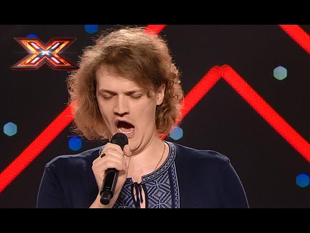 Blind man sings for his place on the show. X Factor 2016