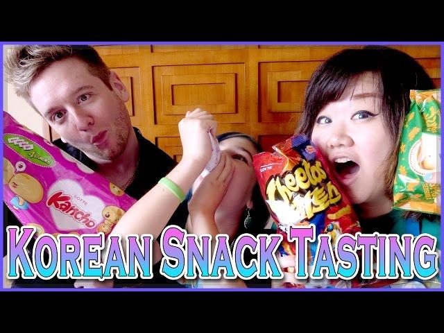 Korean Snack Tasting Challenge with RadioJH Audrey & Chad Alan!!