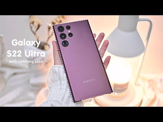  samsung galaxy S22 Ultra unboxing aesthetic | LAMY S pen | accessories