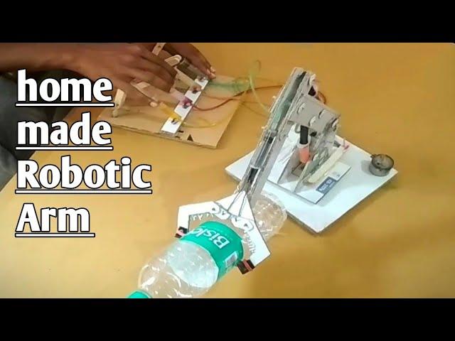 DIY | How to make hydraulic Robotic arm | Amazing craft (@gfrncrafts7979 ).