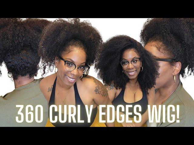 Hands Down, BEST 360 Curly Edges Wig NO LEAVE OUT Glueless Install Bobby Pin Hack OMGHERHAIR