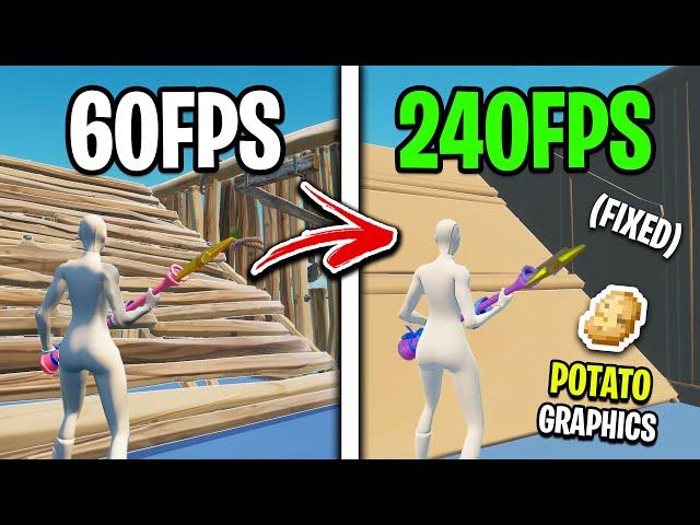 How To Get Potato Graphics In Fortnite Chapter 6! (Lowest Graphics)