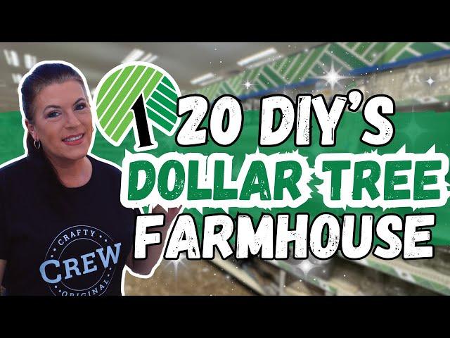 Dollar Tree Farmhouse DIYs/You Won't Believe What I Made Using Dollar Tree Supplies!