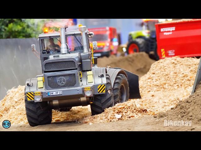 TRACTORS, TRUCKS, CARS, FIRE ENGINE & HEAVY RC CONSTRUCTION MACHINES WORK HARD AT HOBBY FAIR LEIPZIG