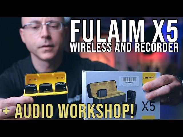 FULAIM X5 RECORDER And Wireless Lavalier Microphone System