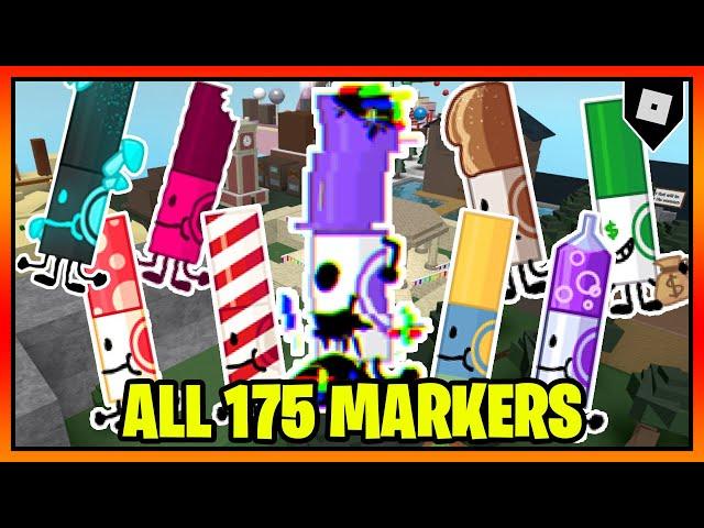 ALL 175 MARKERS in FIND THE MARKERS || Roblox