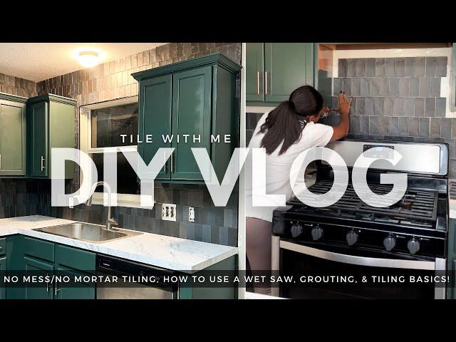 DIY Vlog: Tiling The Kitchen Backsplash