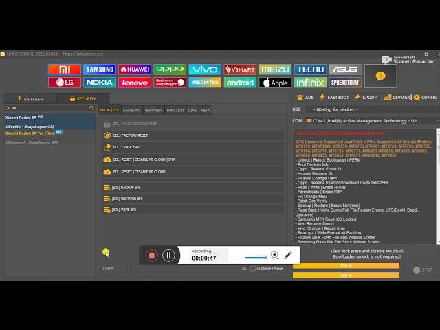 redmi 8a pattern+frp by unlocktool