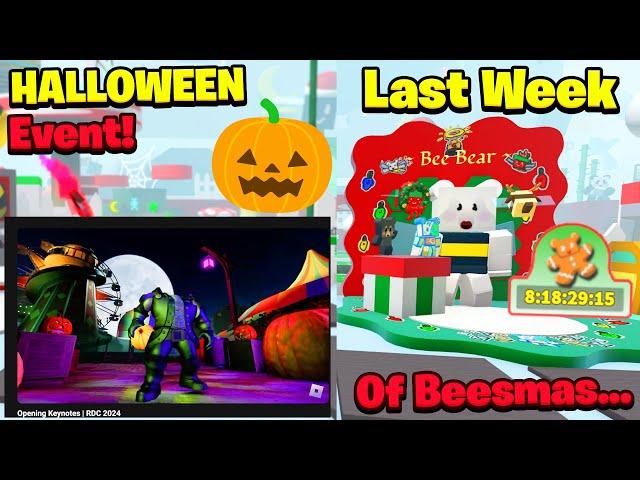 is BSS in HALLOWEEN ROBLOX EVENT? Last Week Of Beesmas... (Bee Swarm Simulator)