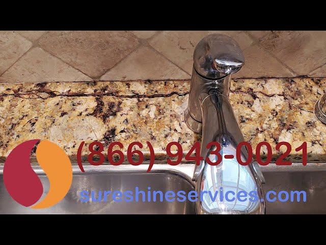 Granite Crack Repair Behind Sink | Complete Fix in Just 2 Minutes”