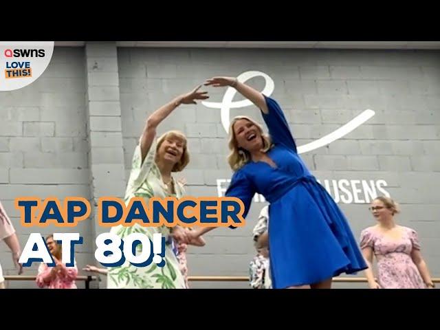 80-year-old tap dancer reunites with her former students for her birthday ‍️ | LOVE THIS!