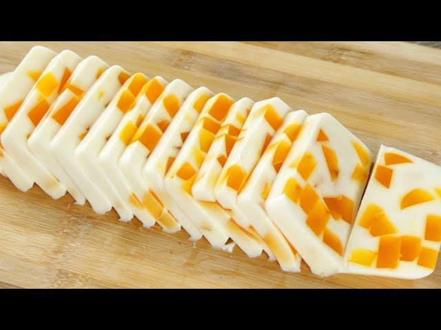 Easy Orange Dessert Recipe | Delicious Orange Milk Pudding