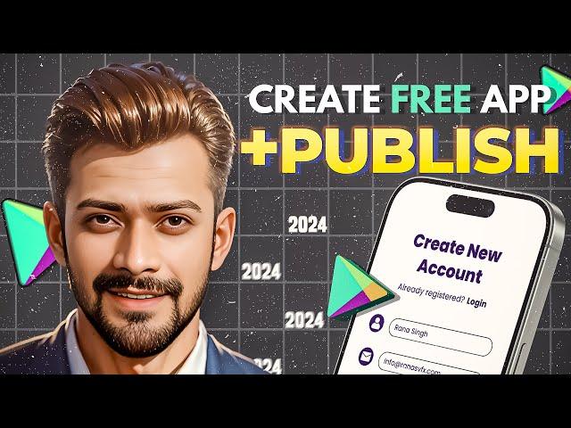 How to Make a FREE Android app in 2024 + Publish in Play Store ▶️