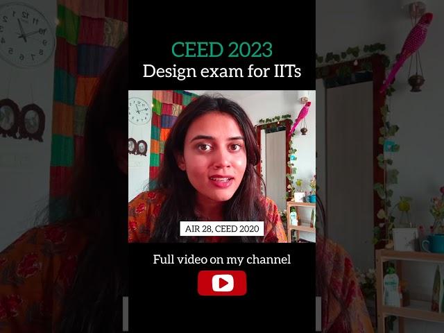 CEED exam is not JEE #iit #jee #iitbombay #ceed #design #exam #iitb