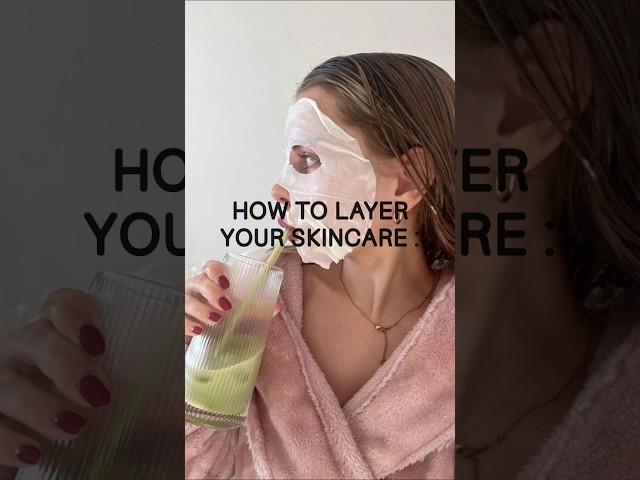 How to layer your skincare|#skintips|#glowup|#skincare|#girlyedits|#girlie|#fypシ゚ |Mysticfae