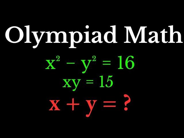 Nice Olympiad Math Problem Explained Step-by-Step @mathsolver1117