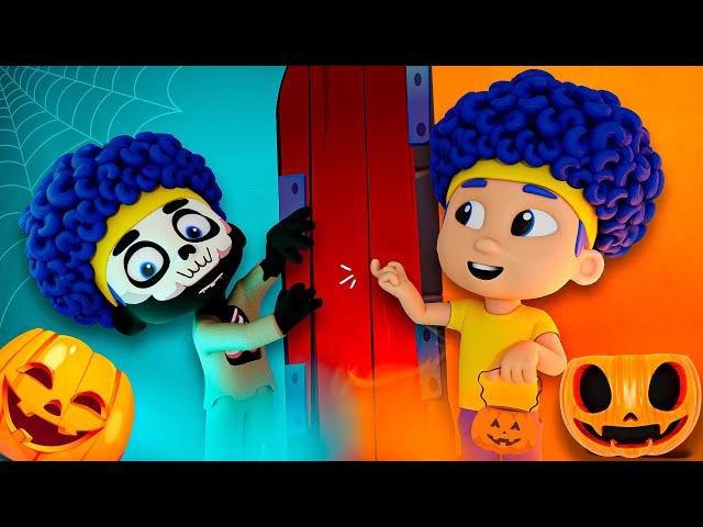 Trick or Treat Halloween Story with New Heroes | D Billions Kids Songs