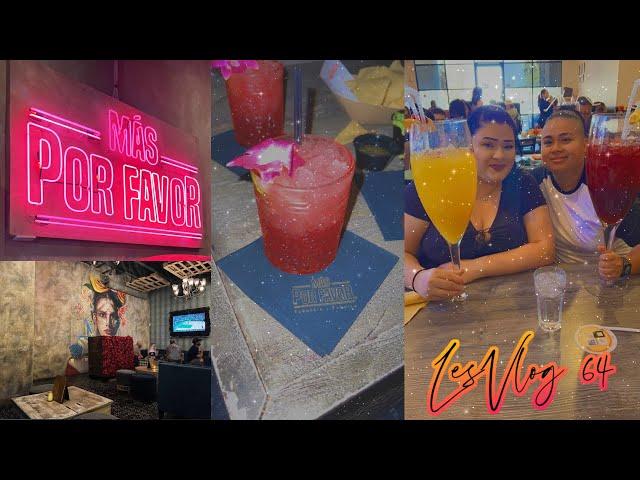 FIRST TIME IN VEGAS: MAS POR FAVOR + GIANT MIMOSAS | LesVlog #64