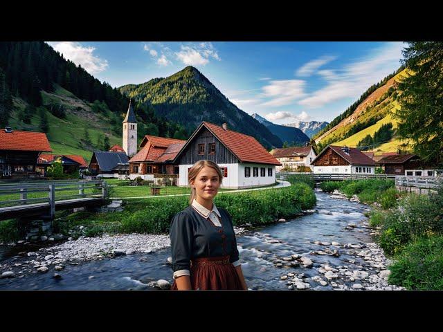 DEUTSCHLAND - LEBEN IN ISOLIERTEN DEUTSCHEN DÖRFERN.LEBEN IN DEN BERGEN