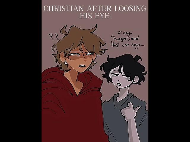 Christian After Losing His Eye. (Lore) #art #ocartist #originalcharacter #edit #oc #artist #drawing
