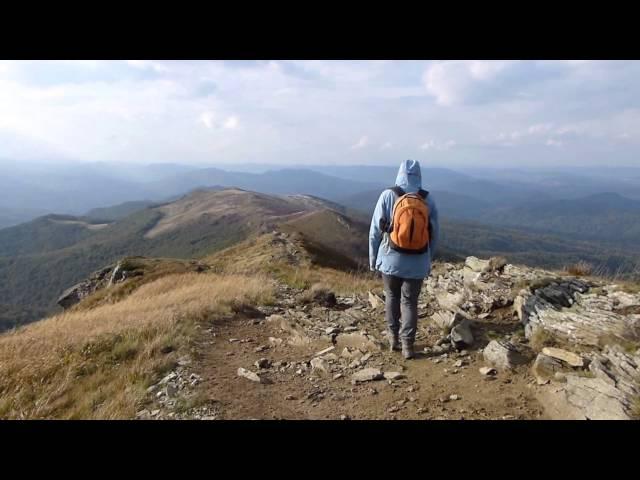 Bieszczady - Połoniny . Zachód słońca i jeleń :)