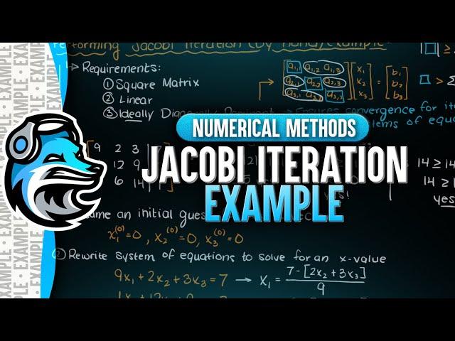 Jacobi Iteration Method Example | Numerical Methods