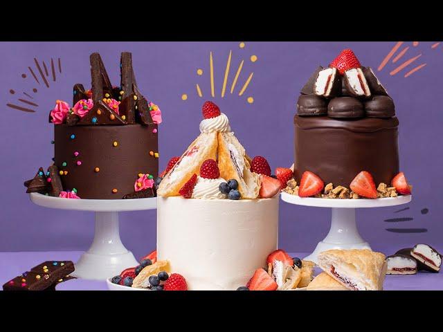 These Cakes Are STUFFED With Cosmic Brownies & Jos Louis | How To Cake It With Yolanda Gampp