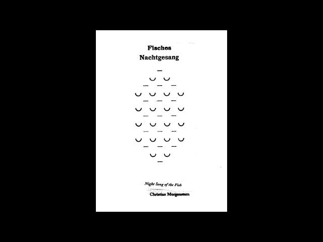 Fisches Nachtgesang by Christian Morgenstern