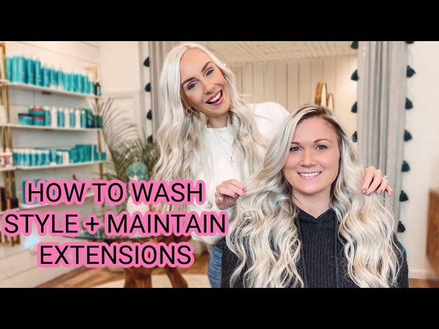 HOW TO: WASH, STYLE, MAINTAIN HAIR EXTENSIONS