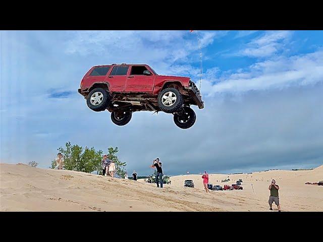 Jumps, Wheelies, and Drag Racing at the Silver Lake Sand Dunes.  August 16-17