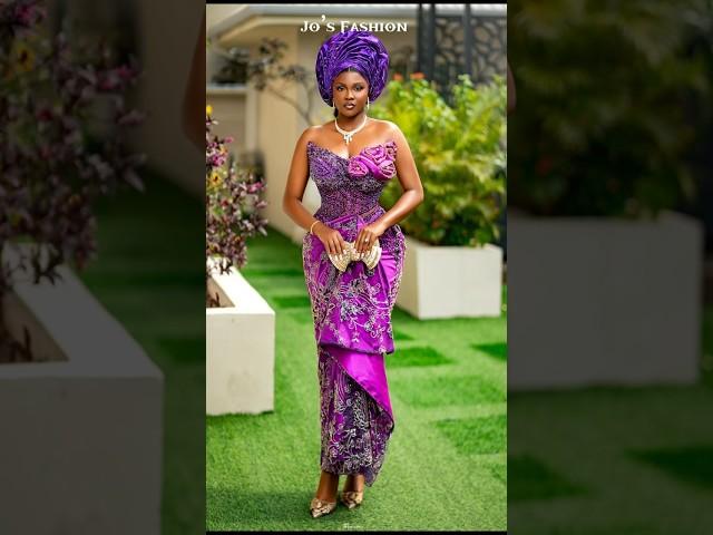 Top 20 Latest Owambe Lace Gown Styles for 2024 – Elegant & Trendy! #fashion #asoebi #shorts