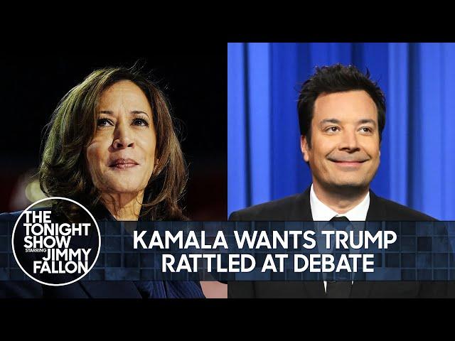 Kamala Harris Wants Trump Rattled at Debate, Strategizing Ways to “Poke the Bear” | The Tonight Show