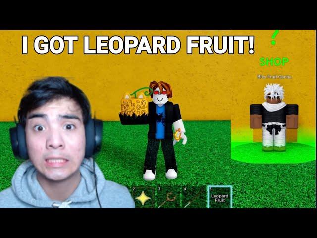 I Got LEOPARD FRUIT From Gacha (blox fruits)