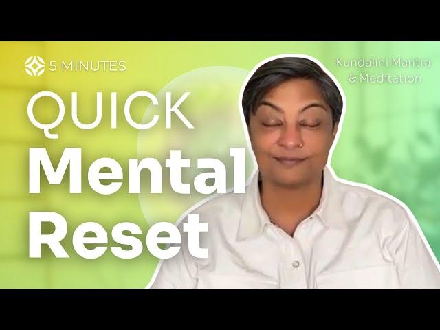 Revitalize Your Mind: Quick Kundalini Yoga for Mental Clarity | 5 Minutes