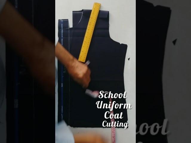 School uniform coat cutting