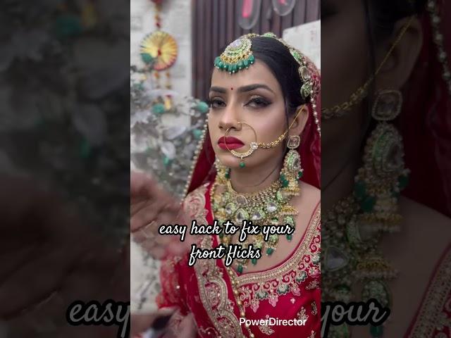 a two minute hack to fix your front hair flicks #bharti makeover #trendy #easy hack