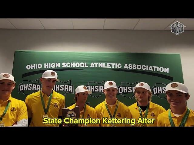 Kettering Alter after winning the DII State Golf Championship at Firestone