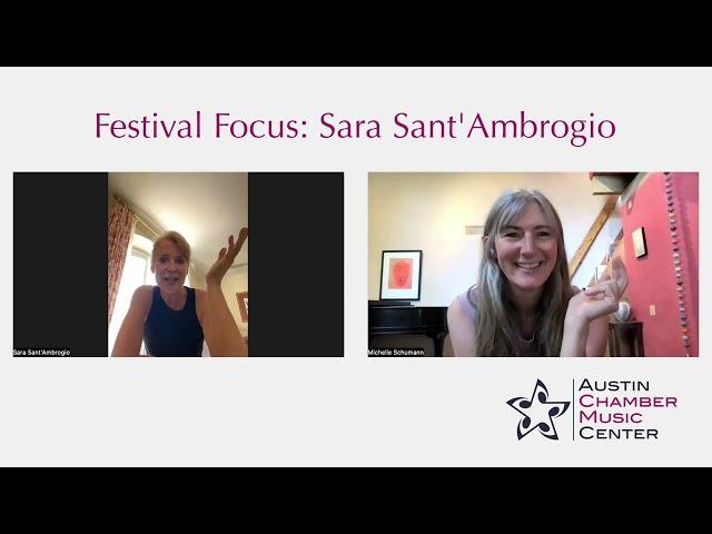 2023 Festival Focus: Sara Sant'Ambrogio