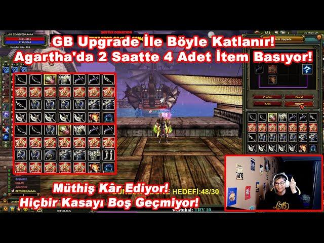 TreantQUEEN - Upgrade İle GB Böyle Katlanır! Agartha'da 2 Saatte 4 Adet İtem Basıyor! Knight Online