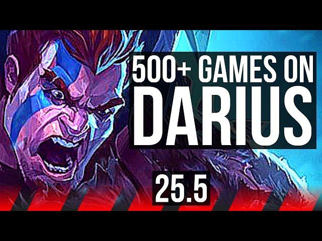 DARIUS vs AATROX (TOP) | 7 solo kills, 500+ games, Dominating, 9/2/1 | KR Diamond | 25.5