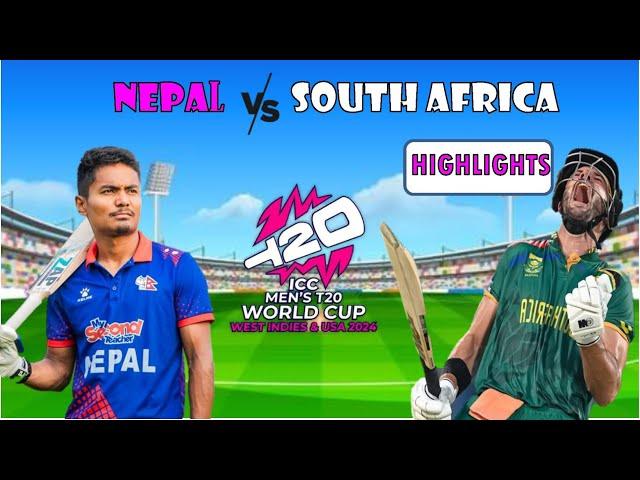 NEPAL VS SOUTH AFRICA -(FULL HIGHLIGHTS) !!!