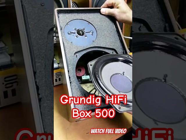 What's inside? GRUNDIG HiFi-Box 500 #speakers #1970s  @Angelicaaudio