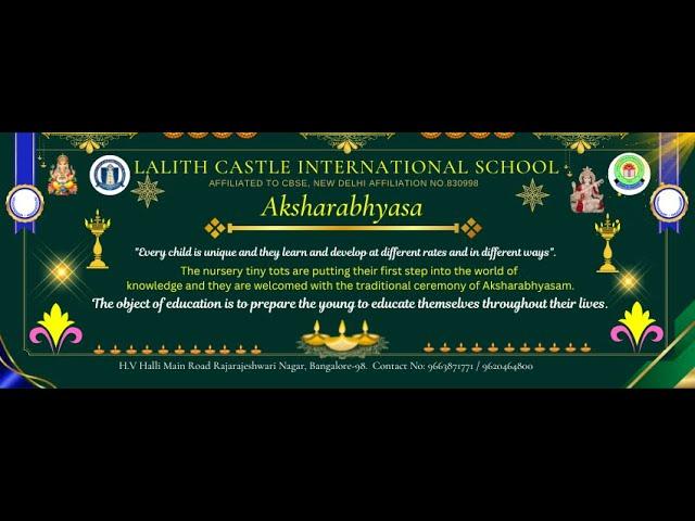 LALITH CASTLE INTERNATIONAL SCHOOL Welcome back to school 2025
