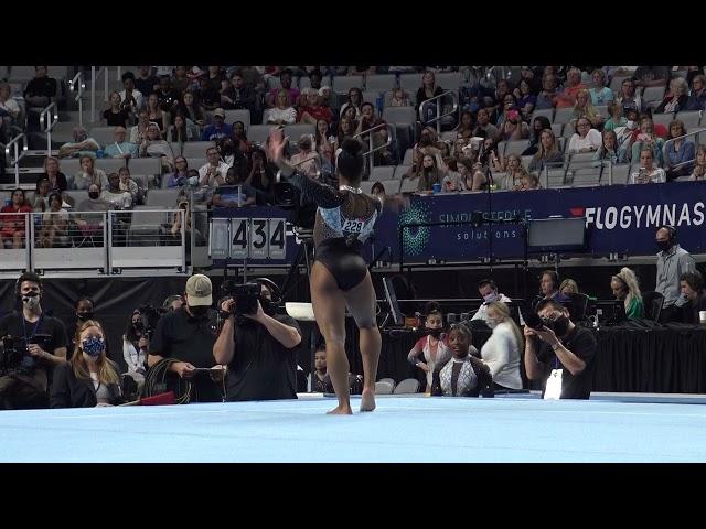 Jordan Chiles - Floor Exercise - 2021 U.S. Gymnastics Championships - Senior Women Day 2