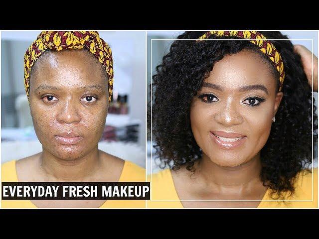 FRESH SUMMERTIME EVERYDAY MAKEUP ROUTINE + HAIR | OMABELLETV