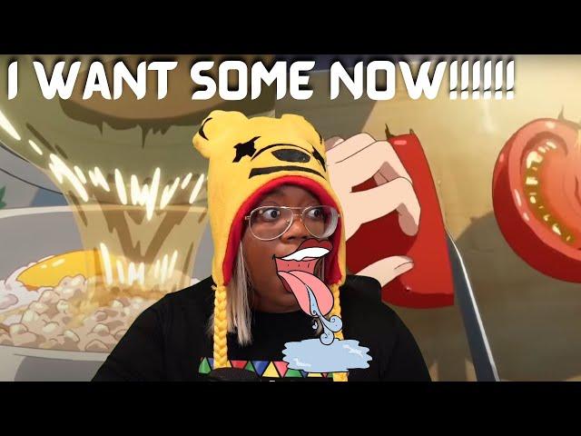 Aesthetic anime cooking ramen with sound effects | 눈 눈infires | AyChristene Reacts