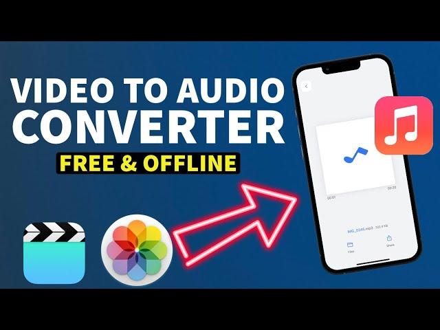 How to Convert Video File to Audio File in iPhone I Video to Audio Converter iPhone