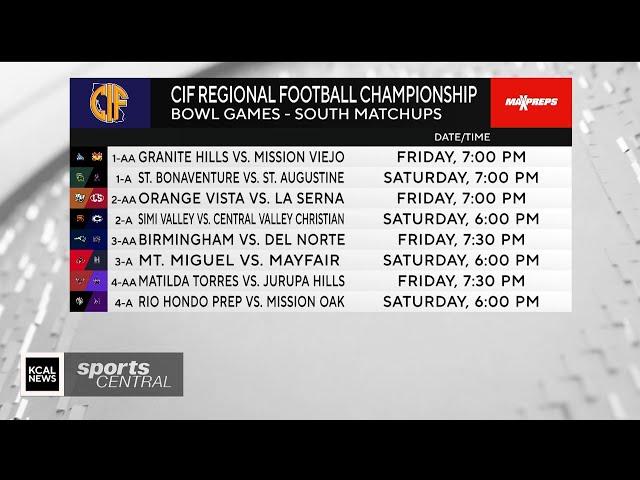 CIF State Football Championship Bowl Games Preview : MaxPreps SoCal on CBS Los Angeles 