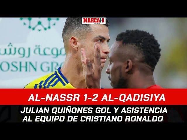 Quiñones gol y asistencia sobre el equipo de CR7 I Al Nassr 1-2 Al Qadisiya I Resumen y Goles